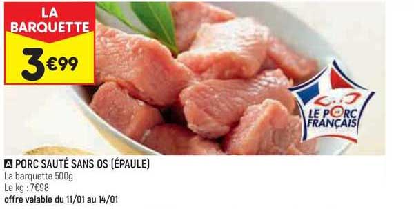 Porc Sauté Sans Os (épaule)