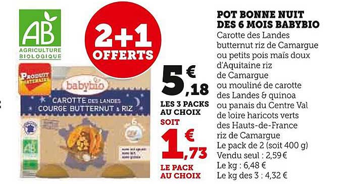 pot bonne nuit dès 6 mois babybio