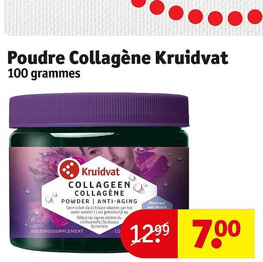 poudre collagène kruidvat 100 grammes