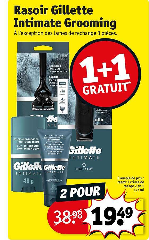 Rasoir Gillette Intimate Grooming