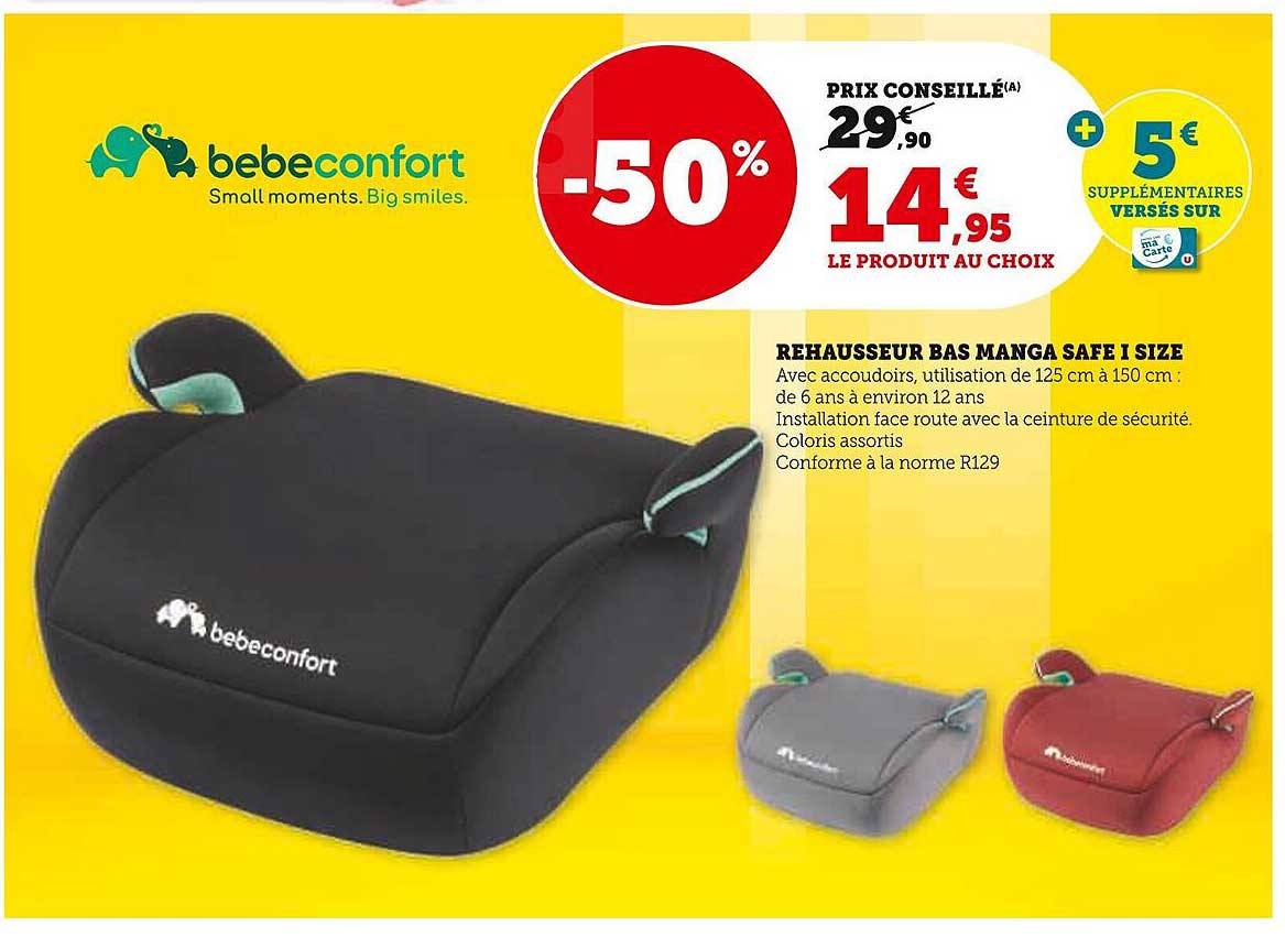 réhausseur bas manga safe i size bébéconfort