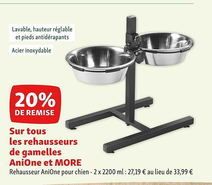 rehausseurs de gamelles anione et more