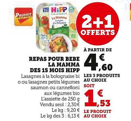 repas pour bébé la mamma dès 15 mois hipp