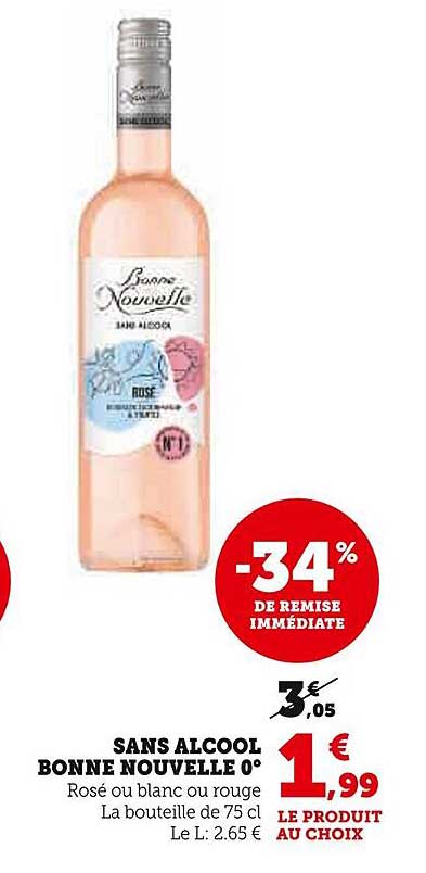 sans alcool bonne nouvelle 0°