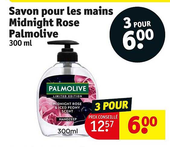 savon pour les mains midnight rose palmolive