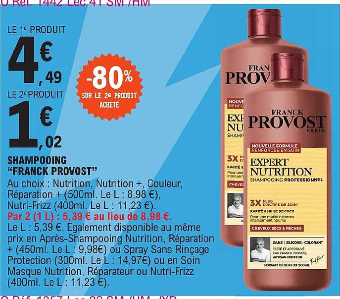 shampooing "franck provost"