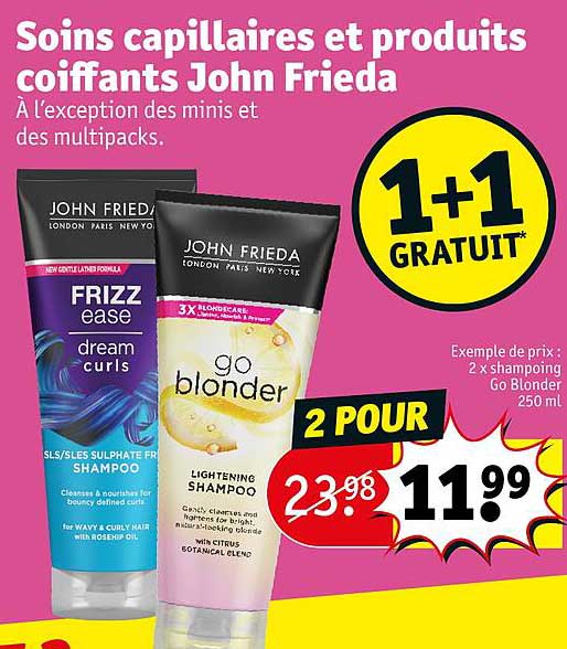 soins capillaires et produits coiffants john frieda