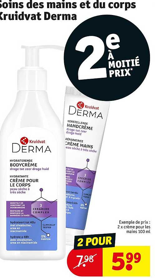soins des mains et du corps kruidvat derma