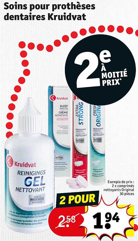 soins por prothèses dentaires kruidvat