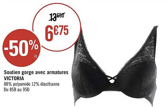 soutien gorge avec armatures victoria