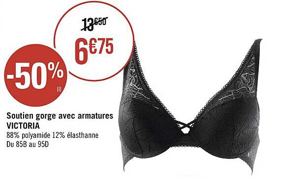 soutien gorge avec armatures victoria