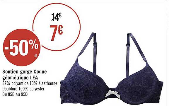 soutien-gorge coque géométrique léa