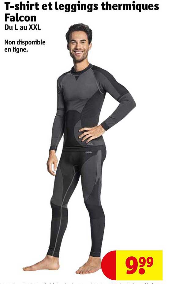 t-shirt et leggings thermiques falcon