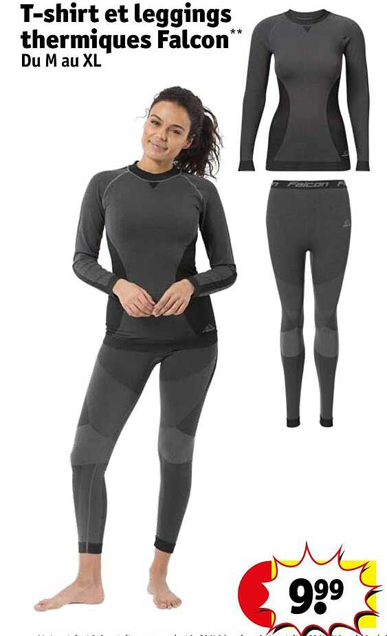 t-shirt et leggings thermiques falcon