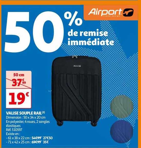 valise souple rail airport