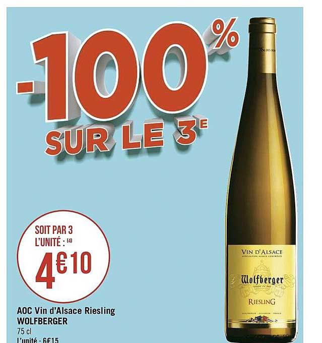 Aoc Vin D'alsace Riesling Wolfberger