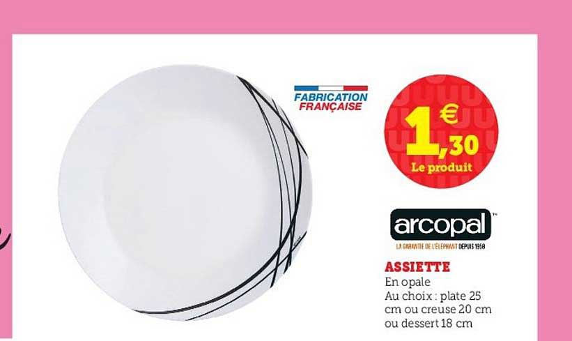 Assiette Arcopal