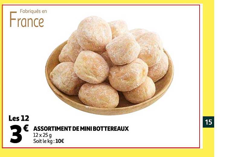 assortiment de mini bottereaux