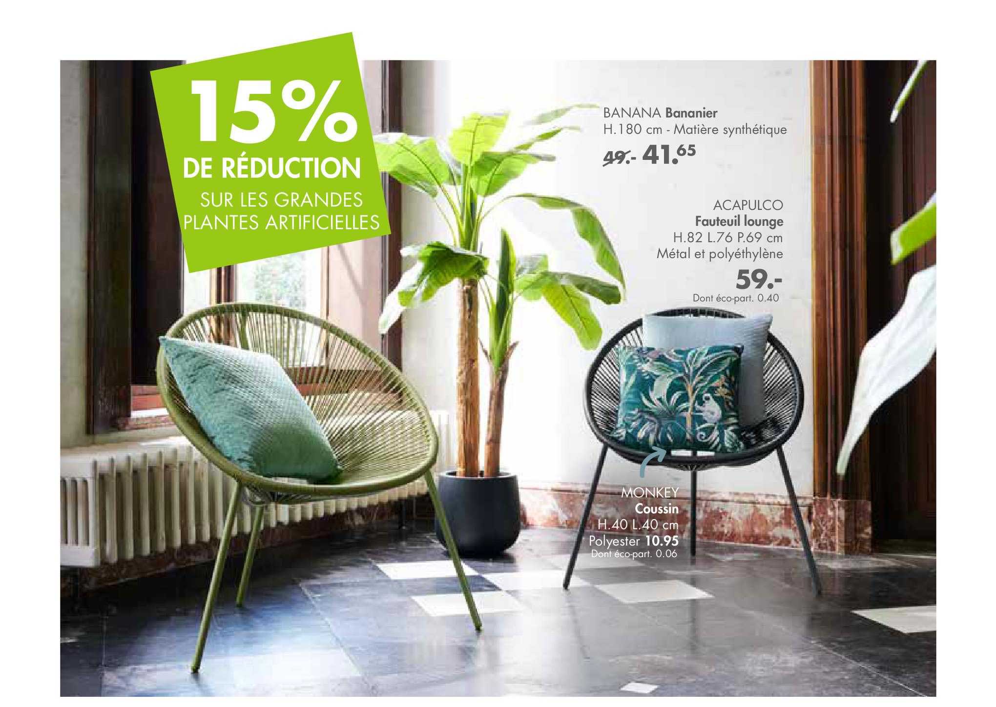 bananier banana, fauteuil lounge acapulco