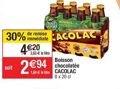 boisson chocolatée cacolac