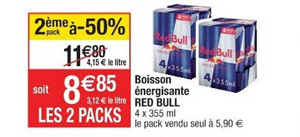 boisson énergisante red bull