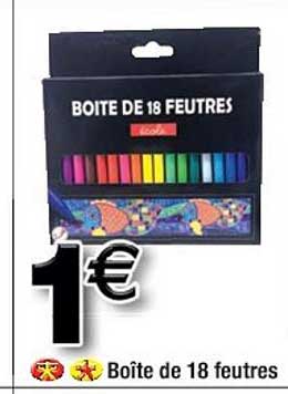 Boîte De 18 Feutres