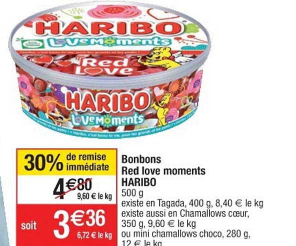 Bonbons Red Love Moments Haribo