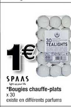 bougies chauffe-plats spaas