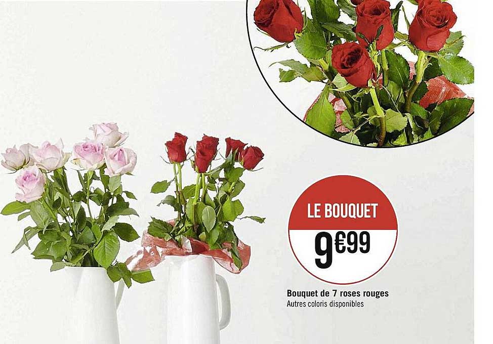 Bouquet De 7 Roses Rouges