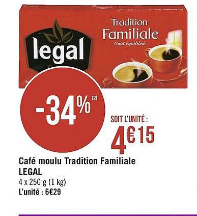 Café Moulu Tradition Familiale Legal