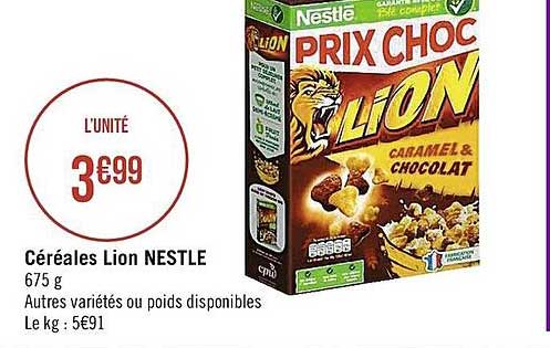 Céréales Lion Nestlé