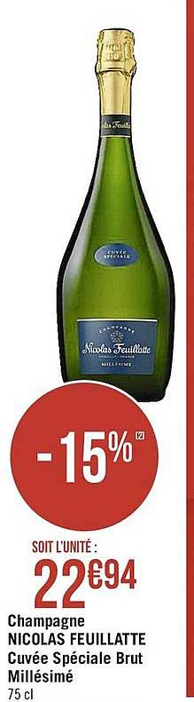 champagne nicolas feuillatte cuvée spéciale brut millésimé