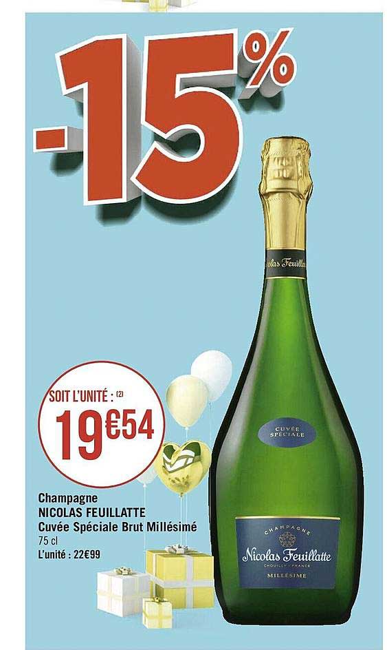 champagne nicolas feuillatte cuvée spéciale brut millésimé
