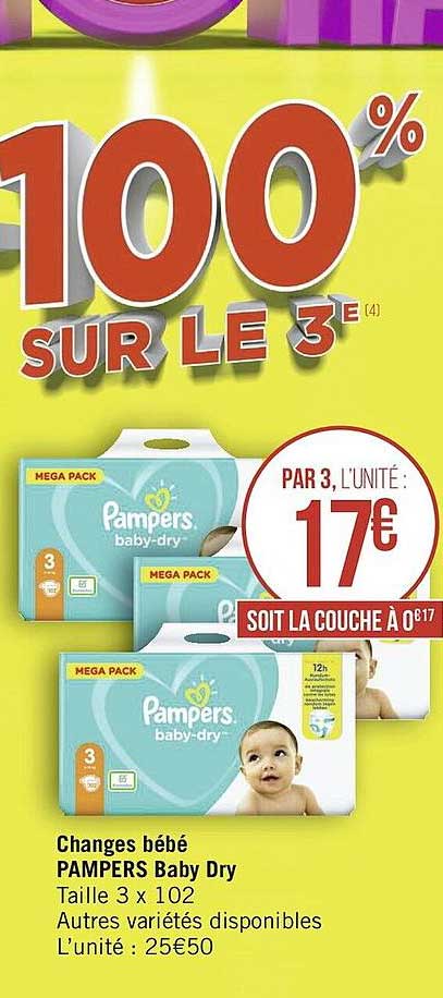 Changes Bébé Pampers Baby Dry