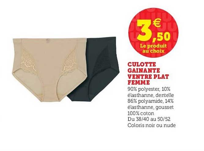 culotte gainante ventre plat femme