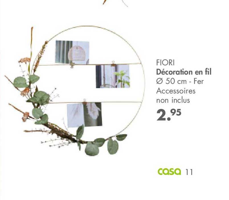 décoration en fil fiori