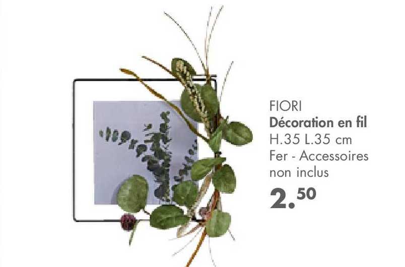 décoration en fil fiori