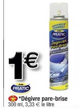 dégivre pare-brise auto pratic