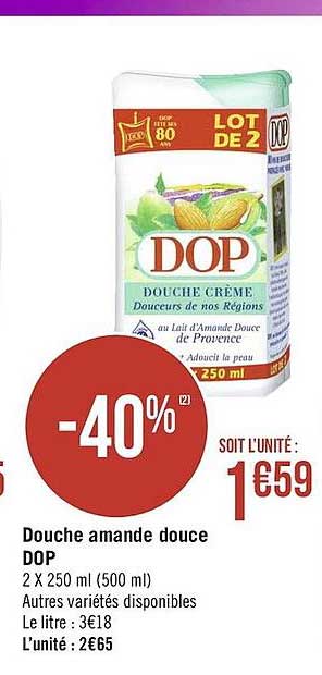 Douche Amande Douce  Dop