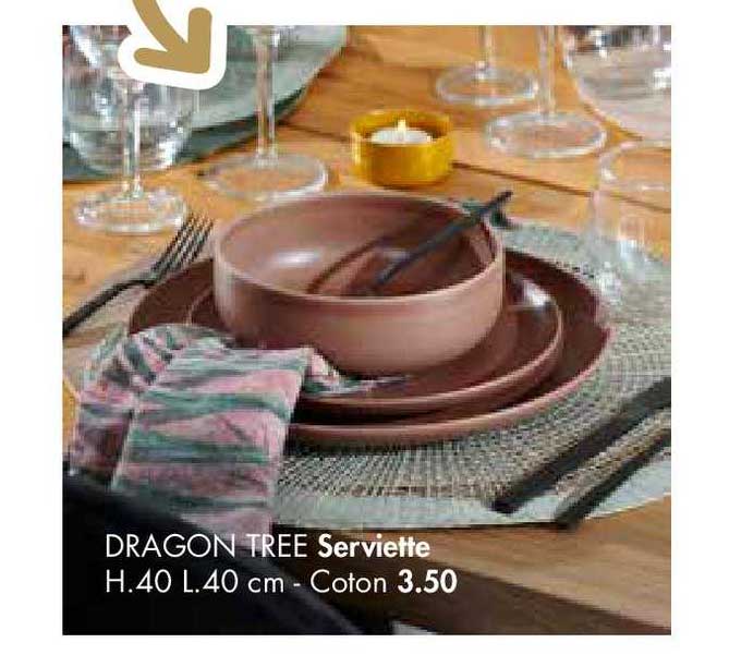 dragon tree serviette