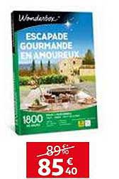 escapade gourmande en amoureux wonderbox