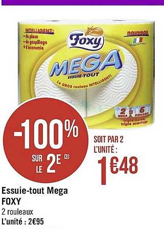 essuie-tout mega foxy