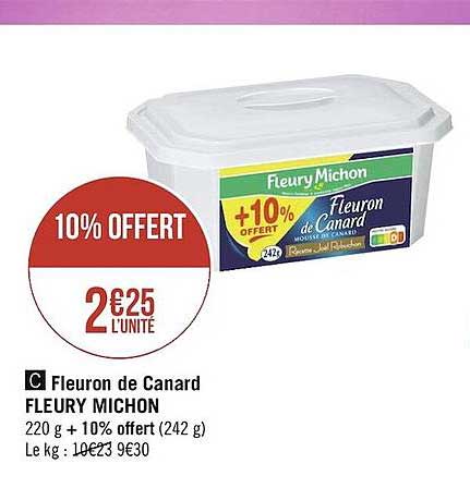 fleuron de canard fleury michon