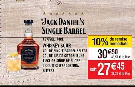 jack daniel's single barrel
