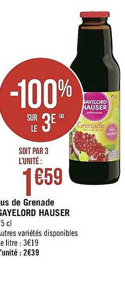 jus de grenade gayelord hauser