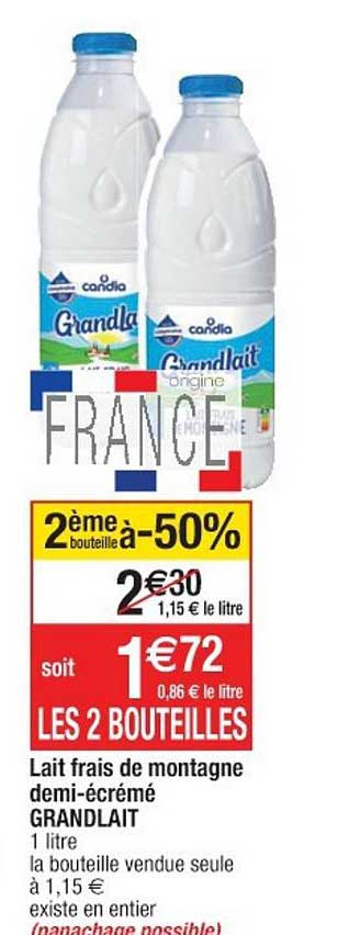 lait frais de montagne demi-écrémé grandlait
