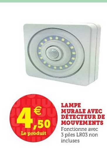 Lampe Murale Avec Détecteur De Mouvements