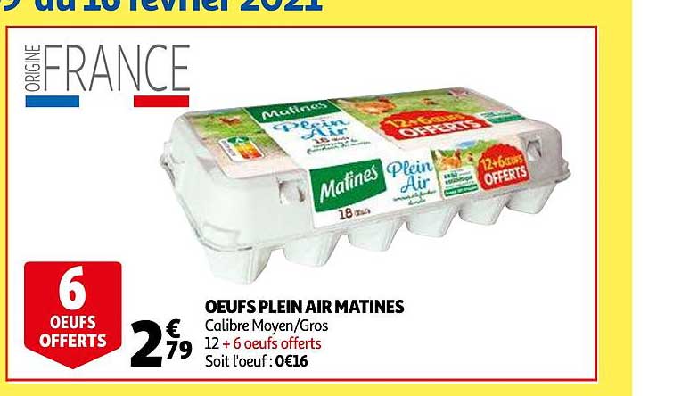 Oeufs Plein Air Matines