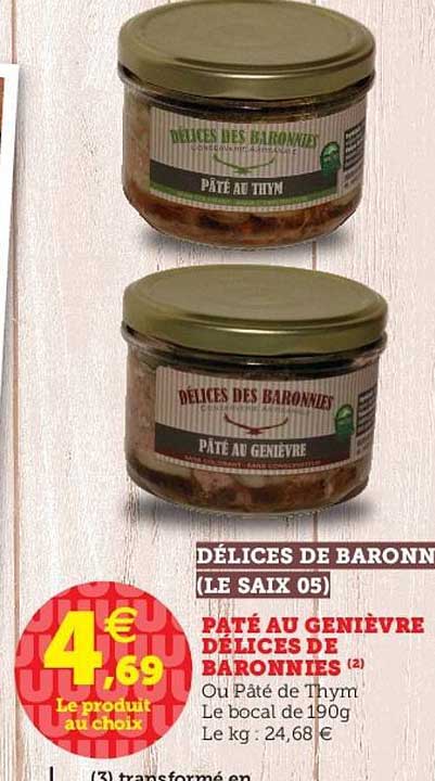 pâté au genièvre délices de baronnies