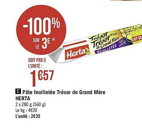 pâte feuilletée trésor de grand mère herta